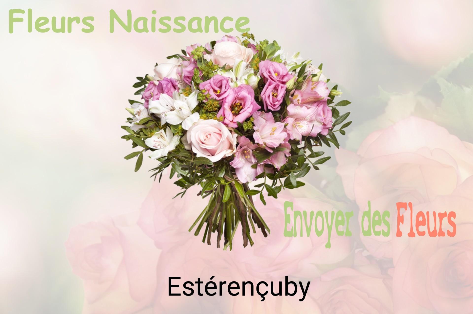 Bouquet de fleurs de naissance livré à Estérençuby